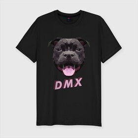 Мужская футболка хлопок Slim с принтом DMX Low Poly Boomer Dog в Рязани, 92% хлопок, 8% лайкра | приталенный силуэт, круглый вырез ворота, длина до линии бедра, короткий рукав | Тематика изображения на принте: 3d | 3д | abstract | boomer | dog | dogs | grand champ | nfs game | puppy | raff ryders | staff | stafford | year of the dog | абстракция | бумер | лоу поли | пёс | питбуль | полигоны | порода | рэпер | рэппер | стафф | стаффорд | стаффордширский