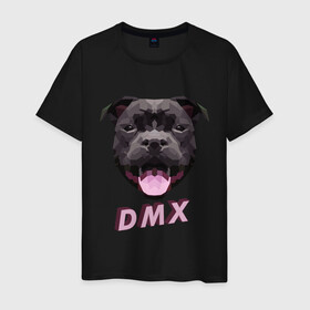 Мужская футболка хлопок с принтом DMX Low Poly Boomer Dog в Рязани, 100% хлопок | прямой крой, круглый вырез горловины, длина до линии бедер, слегка спущенное плечо. | Тематика изображения на принте: 3d | 3д | abstract | boomer | dog | dogs | grand champ | nfs game | puppy | raff ryders | staff | stafford | year of the dog | абстракция | бумер | лоу поли | пёс | питбуль | полигоны | порода | рэпер | рэппер | стафф | стаффорд | стаффордширский