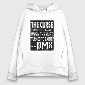 Женское худи Oversize хлопок с принтом DMX - The Curse в Рязани, френч-терри — 70% хлопок, 30% полиэстер. Мягкий теплый начес внутри —100% хлопок | боковые карманы, эластичные манжеты и нижняя кромка, капюшон на магнитной кнопке | dmx | dog | earl simmons | hip hop | music | new york | rap | rapper | rip | ruff ryders | диэмикс | музыка | нью йорк | пёс | рэп | рэпер | хипхоп | эрл симмонс