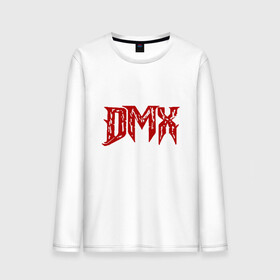 Мужской лонгслив хлопок с принтом DMX - Red & White в Рязани, 100% хлопок |  | Тематика изображения на принте: dmx | dog | earl simmons | hip hop | music | new york | rap | rapper | rip | ruff ryders | диэмикс | музыка | нью йорк | пёс | рэп | рэпер | хипхоп | эрл симмонс