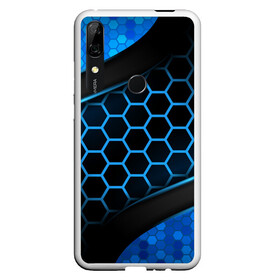 Чехол для Honor P Smart Z с принтом 3D luxury blue 3Д СОТЫ и плиты в Рязани, Силикон | Область печати: задняя сторона чехла, без боковых панелей | luxury | versace | vip | абстракция | версаче | вип | паттерн | роскошь | текстуры