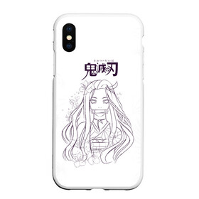 Чехол для iPhone XS Max матовый с принтом Незуко Камадо Kimetsu no Yaiba в Рязани, Силикон | Область печати: задняя сторона чехла, без боковых панелей | demon slayer | kamado | kimetsu no yaiba | nezuko | tanjiro | аниме | гию томиока | зеницу агацума | иноске хашибира | камадо | клинок | корзинная девочка | манга | музан кибуцуджи | незуко | рассекающий демонов | танджиро