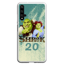 Чехол для Honor 20 с принтом Shrek в Рязани, Силикон | Область печати: задняя сторона чехла, без боковых панелей | dreamworks | shrek | арт | лого | мультфильм | постер | шрек