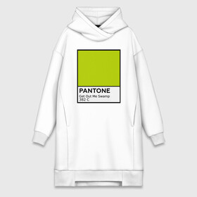 Платье-худи хлопок с принтом Pantone Shrek в Рязани,  |  | cartoon | fiona | shrek | болото | детям | комедия | кот в сапогах | мультик | огр | осел | персонажи мультфильмов | тролль | фиона | шрек