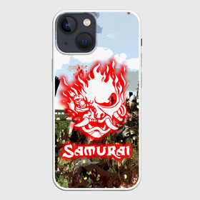 Чехол для iPhone 13 mini с принтом SAMURAI | CYBERPUNK в Рязани,  |  | 2077 | cd projekt red | cyberpunk | cyberpunk 2077 | game | samurai | арт | будущее | видеоигра | игра | киберпанк | киберпанк 2077 | киборг | киборги