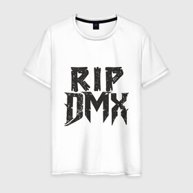 Мужская футболка хлопок с принтом RIP DMX в Рязани, 100% хлопок | прямой крой, круглый вырез горловины, длина до линии бедер, слегка спущенное плечо. | dmx | dog | earl simmons | hip hop | music | new york | rap | rapper | rip | ruff ryders | диэмикс | музыка | нью йорк | пёс | рэп | рэпер | хипхоп | эрл симмонс