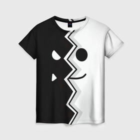 Женская футболка 3D с принтом Geometry Dash | Fondo в Рязани, 100% полиэфир ( синтетическое хлопкоподобное полотно) | прямой крой, круглый вырез горловины, длина до линии бедер | dash | fondo | geometry | геометри | геометридаш | даш