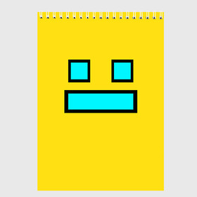 Скетчбук с принтом Geometry Dash Smile в Рязани, 100% бумага
 | 48 листов, плотность листов — 100 г/м2, плотность картонной обложки — 250 г/м2. Листы скреплены сверху удобной пружинной спиралью | 2d | dash | demon | demons | devil | game | games | geometry | pixel | pixels | skull | smile | геометрия | демон | дьявол | игра | пикслели | платформер | смайл | смайлик | улыбка | череп