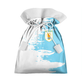 Подарочный 3D мешок с принтом Сборная Уругвая в Рязани, 100% полиэстер | Размер: 29*39 см | Тематика изображения на принте: кавани | португалия | россия | спорт | суарес | уругвай | футбол | чемпионат мира | чемпионат мира по футболу | чм | эдинсон кавани