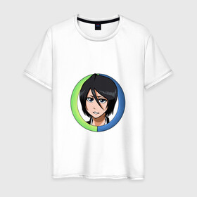 Мужская футболка хлопок с принтом Rukia Kuchiki Bleach в Рязани, 100% хлопок | прямой крой, круглый вырез горловины, длина до линии бедер, слегка спущенное плечо. | anime | bleach | hero | ichigo kurosaki | manga | rukia kuchiki | блич | герой | ичиго куросаки | рукия