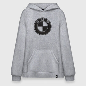 Худи SuperOversize хлопок с принтом BMW LOGO CARBON в Рязани, 70% хлопок, 30% полиэстер, мягкий начес внутри | карман-кенгуру, эластичная резинка на манжетах и по нижней кромке, двухслойный капюшон
 | bmw | абстракция | авто | автомобиль | бмв | карбон | лого | логотип | машина | скорость