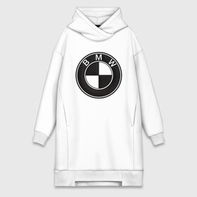 Платье-худи хлопок с принтом BMW LOGO CARBON в Рязани,  |  | bmw | абстракция | авто | автомобиль | бмв | карбон | лого | логотип | машина | скорость