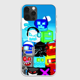 Чехол для iPhone 12 Pro Max с принтом GEOMETRY DASH / ГЕОМЕТРИ ДАШ в Рязани, Силикон |  | Тематика изображения на принте: 2d игра | android game. | geometry dash | mobile game | robtop | андроид игра | геометри даш | кубики | кубы | мобильная игра | неон