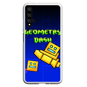 Чехол для Honor 20 с принтом GEOMETRY DASH / ГЕОМЕТРИ ДАШ в Рязани, Силикон | Область печати: задняя сторона чехла, без боковых панелей | Тематика изображения на принте: 2d игра | geometry dash | mobile game | robtop | smile | андроид игра | арт | геометри даш | геометрия. | добро и зло | инь янь | кубики | кубы | лица | мобильная игра | неон | смайлы