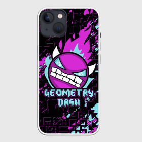 Чехол для iPhone 13 с принтом Geometry Dash в Рязани,  |  | Тематика изображения на принте: 2d | android | computer game | geometry dash | андроид | геометрия даш | игра | компьютерная