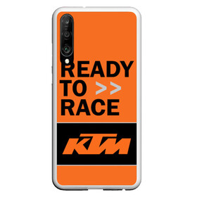 Чехол для Honor P30 с принтом KTM | READY TO RACE (Z) в Рязани, Силикон | Область печати: задняя сторона чехла, без боковых панелей | enduro | ktm | moto | moto sport | motocycle | sportmotorcycle | ктм | мото | мото спорт | мотоспорт | спорт мото