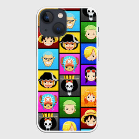 Чехол для iPhone 13 mini с принтом ONE PIECE   ВАН ПИС   ГЕРОИ в Рязани,  |  | anime | heroes | one piece | pattern | skull | wanted | аниме | ван пис | герои | манга | мультфильм | персонажи. | розыск | скелет | узор | череп | японская анимация