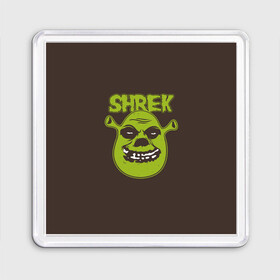 Магнит 55*55 с принтом Shrek. True Ogre в Рязани, Пластик | Размер: 65*65 мм; Размер печати: 55*55 мм | Тематика изображения на принте: charming | donkey | fiona | forever | gonna | is | me | once | pinocchio | roll | shrek | somebody | the | told | world | артур | в | гарольд | дракон | кот | лорд | мерлин | навсегда | огр | осел | пиноккио | пряник | сапогах | фаркуад | фиона