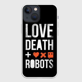 Чехол для iPhone 13 mini с принтом Love Death + Robots в Рязани,  |  | death | ldr | logo | love | netflix | robots | smile | анимация | кино | лого | лср | любовь | нетфликс | роботы | сериал | смайл | смайлик