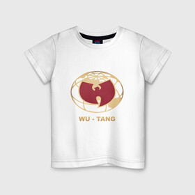 Детская футболка хлопок с принтом Wu-Tang World в Рязани, 100% хлопок | круглый вырез горловины, полуприлегающий силуэт, длина до линии бедер | black | hiphop | method man | music | new york | nyc | odb | old school | rap | rza | wu tang clan | wutang | ву тэнг | граффити | микрофон | музыка | нью йорк | рэп | рэпер | хипхоп