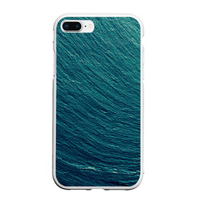 Чехол для iPhone 7Plus/8 Plus матовый с принтом Endless Sea в Рязани, Силикон | Область печати: задняя сторона чехла, без боковых панелей | Тематика изображения на принте: background | blue | dark | gradient | green | lines | ocean | paints | ripples | sea | spot | spots | stripes | texture | waves | волны | голубая | градиент | зеленый | краски | линии | море | океан | полосы | пятна | пятно | рябь | текстура | т