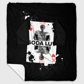 Плед с рукавами с принтом Репер - SODA LUV в Рязани, 100% полиэстер | Закругленные углы, все края обработаны. Ткань не мнется и не растягивается. Размер 170*145 | Тематика изображения на принте: rap | rapper | soda luv | st. petersburg | vladislav terentyuk | владислав терентюк | репер | рэп | рэп исполнитель | санкт петербург