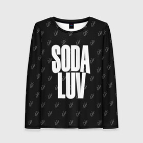 Женский лонгслив 3D с принтом Репер - SODA LUV в Рязани, 100% полиэстер | длинные рукава, круглый вырез горловины, полуприлегающий силуэт | rap | rapper | soda luv | st. petersburg | vladislav terentyuk | владислав терентюк | репер | рэп | рэп исполнитель | санкт петербург