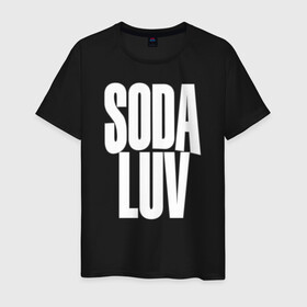 Мужская футболка хлопок с принтом Репер - SODA LUV в Рязани, 100% хлопок | прямой крой, круглый вырез горловины, длина до линии бедер, слегка спущенное плечо. | Тематика изображения на принте: rap | rapper | soda luv | st. petersburg | vladislav terentyuk | владислав терентюк | репер | рэп | рэп исполнитель | санкт петербург