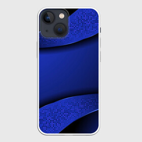 Чехол для iPhone 13 mini с принтом 3D BLUE Вечерний синий цвет в Рязани,  |  | 3d | 3д | luxury | versace | vip | абстракция | блеск | блестки | версаче | вип | паттерн | роскошь | соты | текстуры