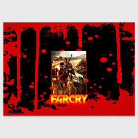 Поздравительная открытка с принтом FARCRY | ФАРКРАЙ GAME в Рязани, 100% бумага | плотность бумаги 280 г/м2, матовая, на обратной стороне линовка и место для марки
 | Тематика изображения на принте: far cry | far cry 5 | far cry new dawn | far cry primal | farcry | fc 5 | fc5 | game | new dawn | primal | игры | постапокалипсис | фар край | фар край 5