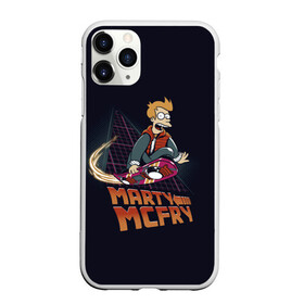 Чехол для iPhone 11 Pro матовый с принтом Back to Futurama в Рязани, Силикон |  | Тематика изображения на принте: bender | futurama | planet express | бендер | мульт | мультфильм | планетный экспресс | туранга лила | филипп джэй фрай | футурама