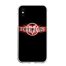 Чехол для iPhone XS Max матовый с принтом Dethklok в Рязани, Силикон | Область печати: задняя сторона чехла, без боковых панелей | dethklok | metalocalypse | апокалипсис | вильям мердерфэйс | металл | металлапокалипсис | мульт | мультфильм | пиклз | рок группа | сквизгаард эксплоужен | токи вортуз