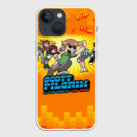 Чехол для iPhone 13 mini с принтом Scott Pilgrim в Рязани,  |  | ким | пайн | персонаж | пилигрим | подпространство | рамона | скотт | стивен | стиллс | флауэрс