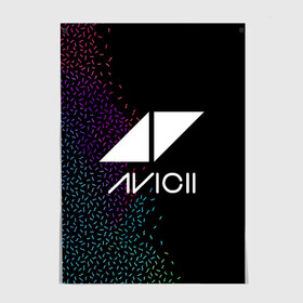 Постер с принтом AVICII | RAINBOW STYLE в Рязани, 100% бумага
 | бумага, плотность 150 мг. Матовая, но за счет высокого коэффициента гладкости имеет небольшой блеск и дает на свету блики, но в отличии от глянцевой бумаги не покрыта лаком | avicii | beatport | club | dj | edm | electro | eq | house | levels | music | production | radio | techno | top | trance | ависи | авичи | дискотека | звезда | клуб | музыка | музыкант | продюссер | радио | фестиваль | швеция | эквалайзер