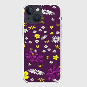 Чехол для iPhone 13 mini с принтом Цвета цветов дизайн в Рязани,  |  | colorful | colors | design | floral | flowers | дизайн | красочные | цвета | цветочный | цветы