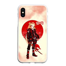 Чехол для iPhone XS Max матовый с принтом Кенджиро Ренгоку Kimetsu no Yaiba в Рязани, Силикон | Область печати: задняя сторона чехла, без боковых панелей | demon slayer | kamado | kimetsu no yaiba | nezuko | tanjiro | аниме | гию томиока | зеницу агацума | иноске хашибира | камадо | клинок | корзинная девочка | манга | музан кибуцуджи | незуко | рассекающий демонов | танджиро