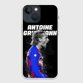 Чехол для iPhone 13 mini с принтом ANTOINE GRIEZMANN   ГРИЗМАНН в Рязани,  |  | antoine griezmann | barcelona | football | sport | антуан гризманн | барселона | номер 7 | сборная франции | спорт | футбол | черный.