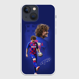 Чехол для iPhone 13 mini с принтом АНТУАН ГРИЗМАНН   БАРСЕЛОНА в Рязани,  |  | antoine griezmann | barcelona | football | sport | антуан гризманн | барселона | номер 7 | сборная франции | спорт. | футбол