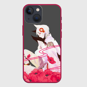 Чехол для iPhone 13 mini с принтом Flower Tomoe в Рязани,  |  | akura | kamisama kiss | kitsune | mizuki | nanami | tomoe | yokai | акура | аниме | бог | боги | демон лис | демоны | ёкай | змея | йокай | кицуне | лис | мидзуки | мизуки | нанами | неко | очень приятно бог | томое | томоэ