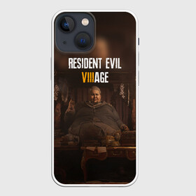 Чехол для iPhone 13 mini с принтом RESIDENT EVIL VILLAGE | РЕ ДЕРЕВНЯ (Z) в Рязани,  |  | horror | resident evil | resident evil 8 | village | демитреска | деревня | леди димитреска | обитель зла | резидент эвил | ресидент евил | хоррор