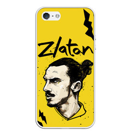 Чехол для iPhone 5/5S матовый с принтом ЗЛАТАН ИБРАГИМОВИЧ / ZLATAN в Рязани, Силикон | Область печати: задняя сторона чехла, без боковых панелей | football | sport | zlatan ibrahimovic | златан ибрагимович | милан | сборная швеции. zlatan | спорт | футбол