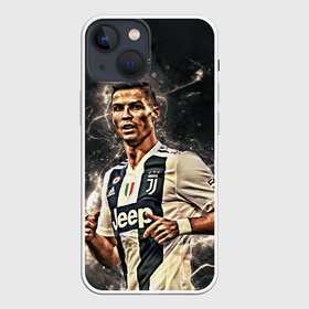 Чехол для iPhone 13 mini с принтом Криштиану Роналду (Ювентус) в Рязани,  |  | 7 | cr | cr7 | cristiano | fc | fifa | footbal | juventus | madrid | portugal | real | ronaldo | soccer | криштиану | лига | мяч | мячик | поле | португалия | роналду | спорт | форма | футбол | футболист | футбольная | футбольный | чемпион |