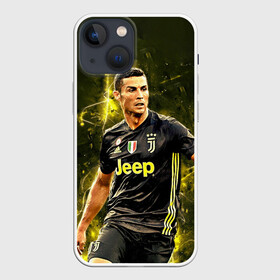 Чехол для iPhone 13 mini с принтом Cristiano Ronaldo (Juventus) в Рязани,  |  | 7 | cr | cr7 | cristiano | fc | fifa | footbal | juventus | madrid | portugal | real | ronaldo | soccer | криштиану | лига | мяч | мячик | поле | португалия | роналду | спорт | форма | футбол | футболист | футбольная | футбольный | чемпион |