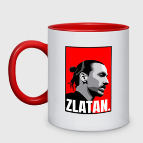 Кружка двухцветная с принтом ЗЛАТАН ИБРАГИМОВИЧ / ZLATAN в Рязани, керамика | объем — 330 мл, диаметр — 80 мм. Цветная ручка и кайма сверху, в некоторых цветах — вся внутренняя часть | Тематика изображения на принте: football | sport | zlatan ibrahimovic | златан ибрагимович | милан | портрет. | сборная швеции | спорт | футбол