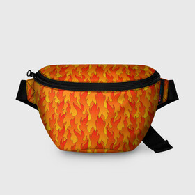 Поясная сумка 3D с принтом ПЛАМЯ 2 0 в Рязани, 100% полиэстер | плотная ткань, ремень с регулируемой длиной, внутри несколько карманов для мелочей, основное отделение и карман с обратной стороны сумки застегиваются на молнию | fire | flame | горячий | желтый | красный | летний | огонь | пожар | стиль | теплый | тренд | языки пламени | яркий
