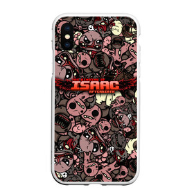 Чехол для iPhone XS Max матовый с принтом Binding of Isaac Stickerbomb в Рязани, Силикон | Область печати: задняя сторона чехла, без боковых панелей | afterbirth | art | boss | game | gaming | pattern | roguelike | rpg | steam | stickerbombing | the binding of isaac | арт | графика | жертвоприношение исаака | игра | изаак | иллюстрация | паттерн | рисунки | рисунок | рогалик | стикербомбин