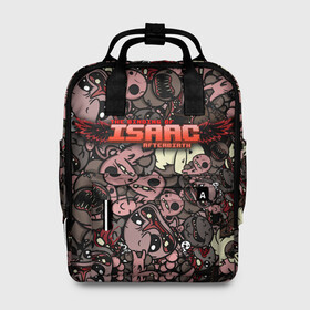 Женский рюкзак 3D с принтом Binding of Isaac Stickerbomb в Рязани, 100% полиэстер | лямки с регулируемой длиной, сверху ручки, чтобы рюкзак нести как сумку. Основное отделение закрывается на молнию, как и внешний карман. Внутри два дополнительных кармана, один из которых закрывается на молнию. По бокам два дополнительных кармашка, куда поместится маленькая бутылочка
 | afterbirth | art | boss | game | gaming | pattern | roguelike | rpg | steam | stickerbombing | the binding of isaac | арт | графика | жертвоприношение исаака | игра | изаак | иллюстрация | паттерн | рисунки | рисунок | рогалик | стикербомбин