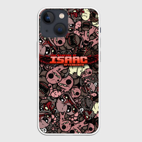 Чехол для iPhone 13 mini с принтом Binding of Isaac Stickerbomb в Рязани,  |  | afterbirth | art | boss | game | gaming | pattern | roguelike | rpg | steam | stickerbombing | the binding of isaac | арт | графика | жертвоприношение исаака | игра | изаак | иллюстрация | паттерн | рисунки | рисунок | рогалик | стикербомбин