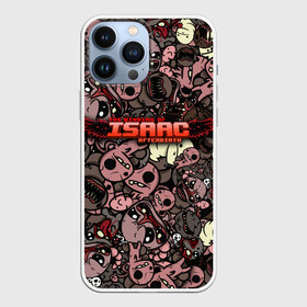 Чехол для iPhone 13 Pro Max с принтом Binding of Isaac Stickerbomb в Рязани,  |  | afterbirth | art | boss | game | gaming | pattern | roguelike | rpg | steam | stickerbombing | the binding of isaac | арт | графика | жертвоприношение исаака | игра | изаак | иллюстрация | паттерн | рисунки | рисунок | рогалик | стикербомбин