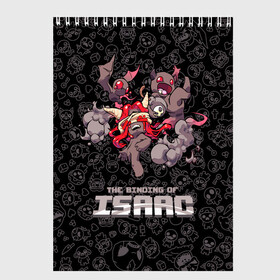 Скетчбук с принтом The Binding of Isaac в Рязани, 100% бумага
 | 48 листов, плотность листов — 100 г/м2, плотность картонной обложки — 250 г/м2. Листы скреплены сверху удобной пружинной спиралью | 2d | the binding of isaac | жертвоприношение исаака | игра | компьютерная